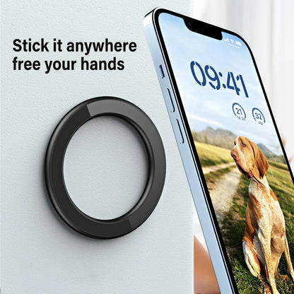 Magnetic Ring Wall Holder for Iphone 15 14 13 Magnet Wall Mobile Phone Holder Magnetic Car Phone Stand Powerful Magnet Car Mount